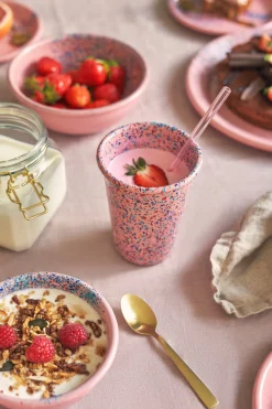 Søstrene Grene Flow Fest Glas - Pink